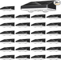 NIORSUN Solar Fence Lights, 24 Pack Solars Deck Light, Warm White Color by NIORSUN