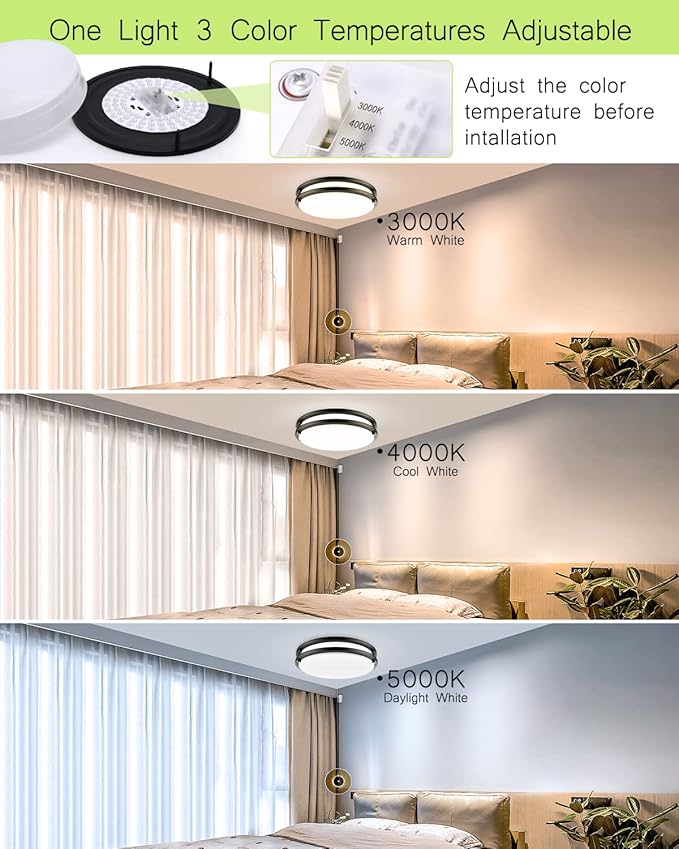 LED Flush Mount Ceiling Light Fixture - Image 5