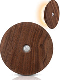 Motion Sensor Night Light Wood Rechargeable Battery-Powered Stick-On Step by Vadifula