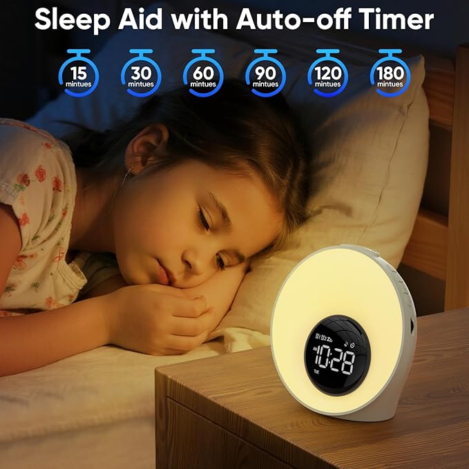 Wake Up Light Sunrise Alarm Clock - Image 6
