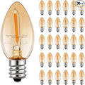 Emotionlite Night Light Bulbs, Amber LED C7 Bulb, 4W-7W Equivalent, E12 by Emotionlite