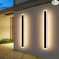 Upgrade Widened 2 Pack LED Outdoor Wall Lights, 57inch Modern Lighting Fixture by Daoseolo