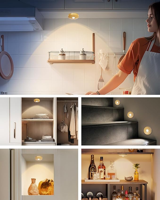 Rechargeable Puck Lights With Remote Control, 1500mAh Battery Operated Tap - Image 5