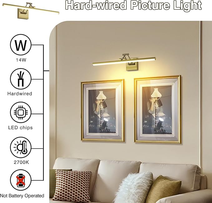Joossnwell Hard-Wired Picture Light - Image 6