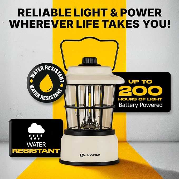 LUXPRO Retro LED Lantern - Image 2