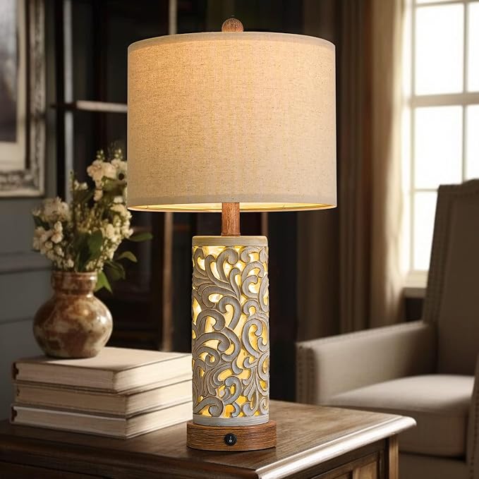 OYEARS 22'' Table Lamp Set of 2 - Image 6