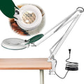 10X Magnifying Glass with Light and Stand, LED Dimmable Lighted Desk Lamp with by Foryourbetterdesktopworking