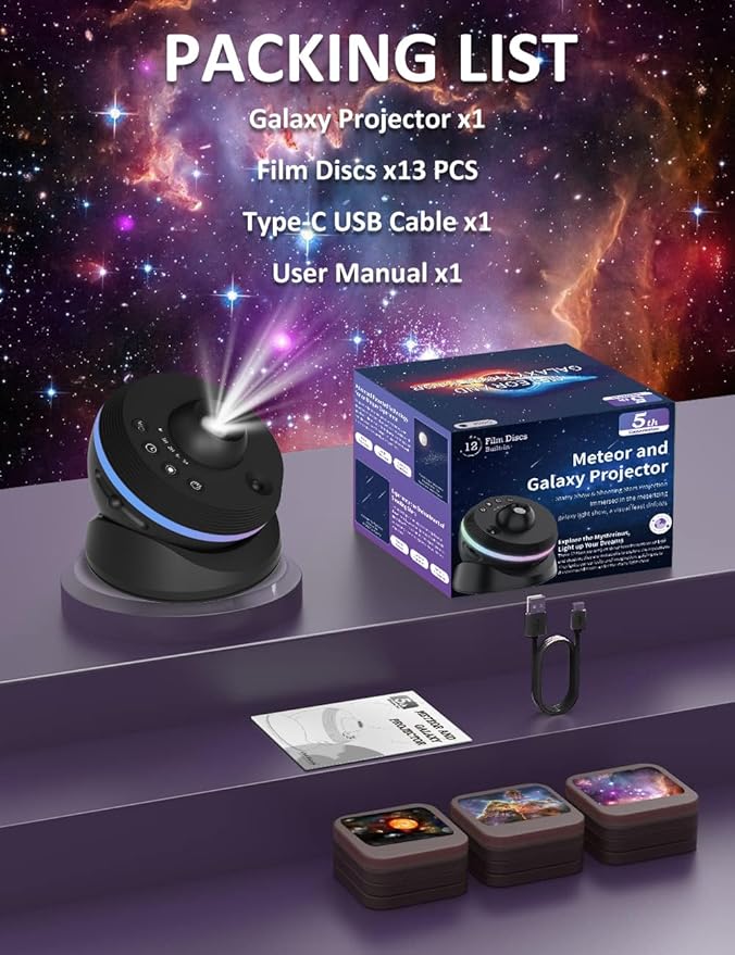 Star Light Projector Starry Night Light, Planetarium Galaxy Projector - Image 7