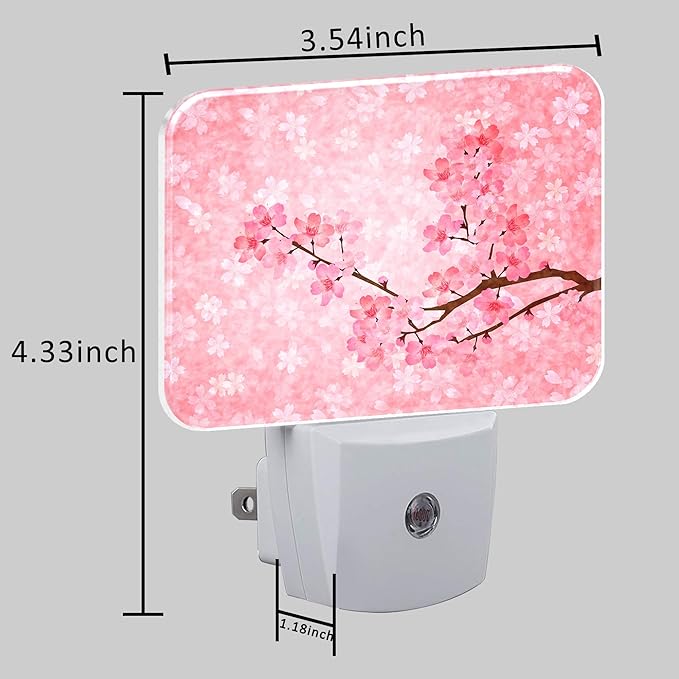 Blooming Cherry Blossoms Night Light Plug into Wall, Cherry Blossoms Night Light - Image 5