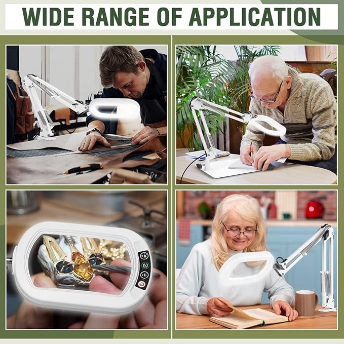 Veemagni 10X Rectangle Magnifying Glass - Image 7