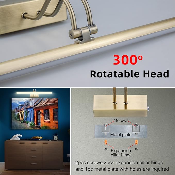 Picture Light, Picture Lights for Wall Cordless, Battery Wall Lights for - Image 7