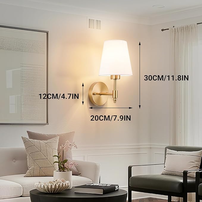 Peel and Stick Wall Sconces Battery Operated: Wireless Adhesive Wall Lights - Image 8