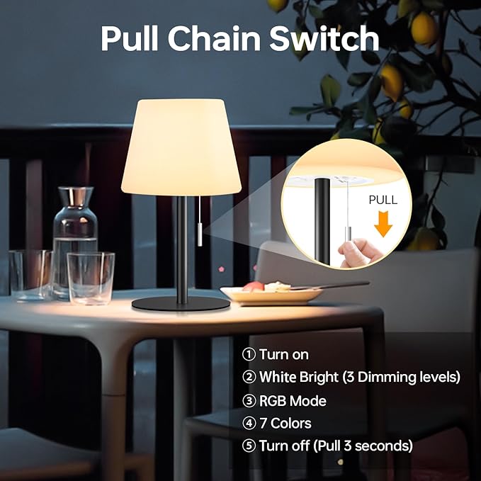 Solar Table Lamp for Outside Patio Solar Lamp Outdoor Lamp Waterproof - Image 3
