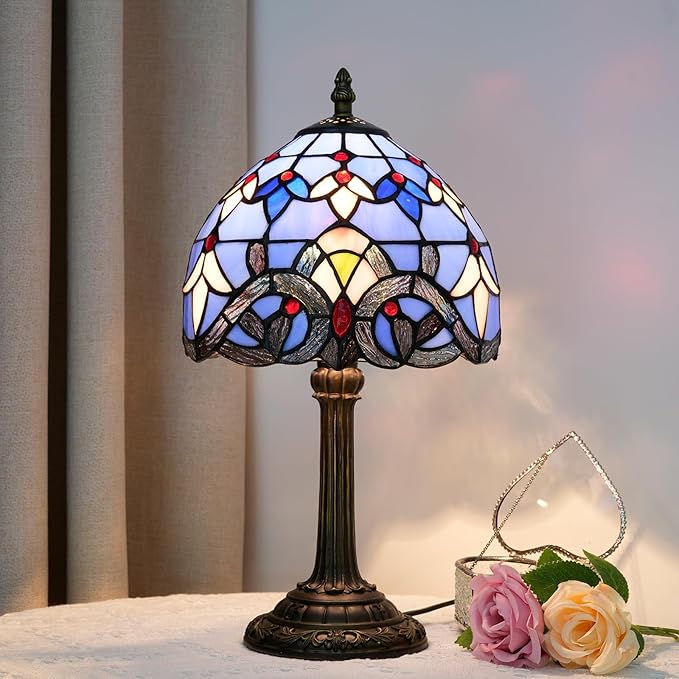 Tiffany Lamp Stained Glass lamp Small Bedside Table Lamps - Image 2