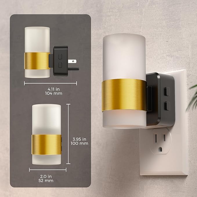 L LOHAS LED Night Lights Plug into Wall, Acrylic Plug in Night Light - Image 7
