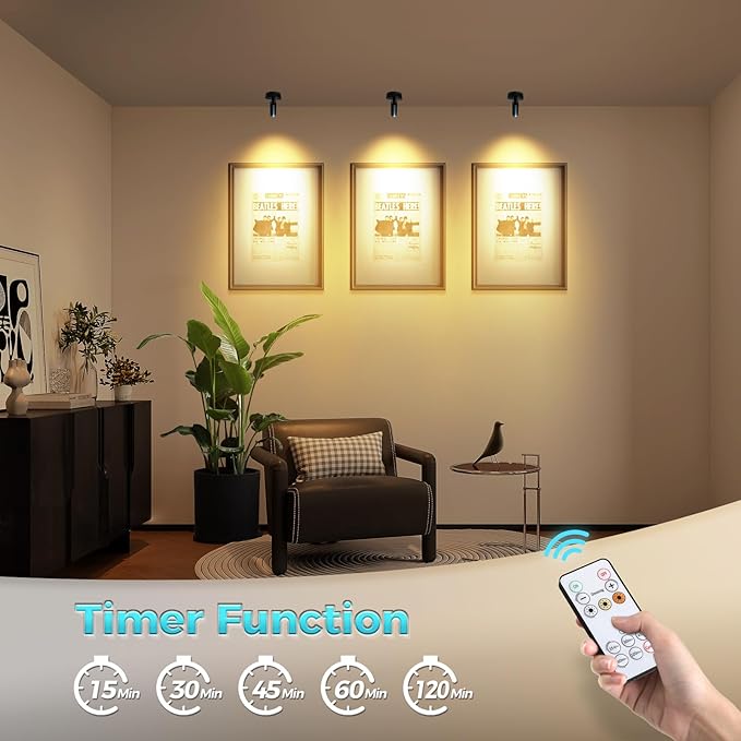 JOOSENLUX Spot Lights Indoor 3-Pack Wireless Rechargeable LED Rechargeable - Image 3