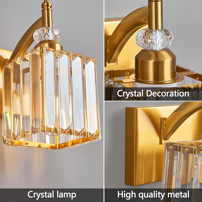 5-Light Crystal Vanity Lights - Image 5