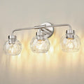 zeyu Brushed Nickel Bathroom Light Fixtures, 23 Inch 3-Light Modern Vanity by ZEYU