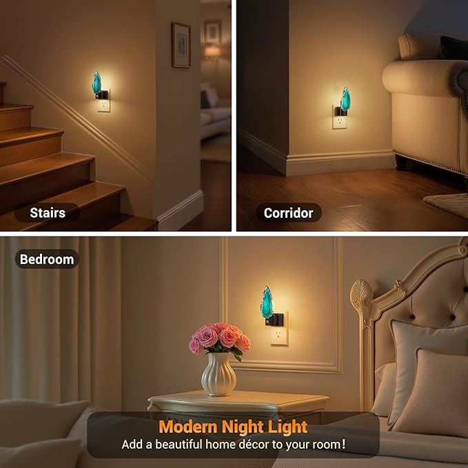 JandCase Night Lights Plug into Wall: Agate Night Light, Dimmable Night Light - Image 7