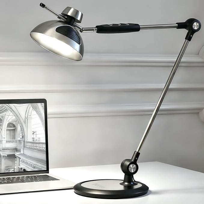 OTUS Desk Lamp for Home Office | Tall LED Architect Desk Light by OTUS