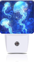 Night Light Magic Glowing Jellyfish Night Lights Plug into Wall Smart Dusk to by FOISIIAEA