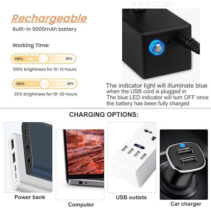 FUNCHDAY Picture Light Rechargeable, Wireless Picture Lights - Image 4