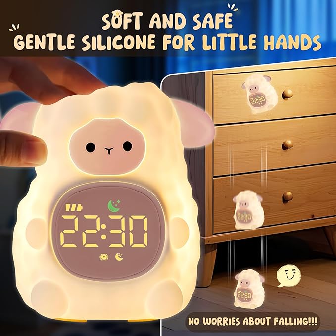 Sheep Alarm Clock with Night Light - Image 7