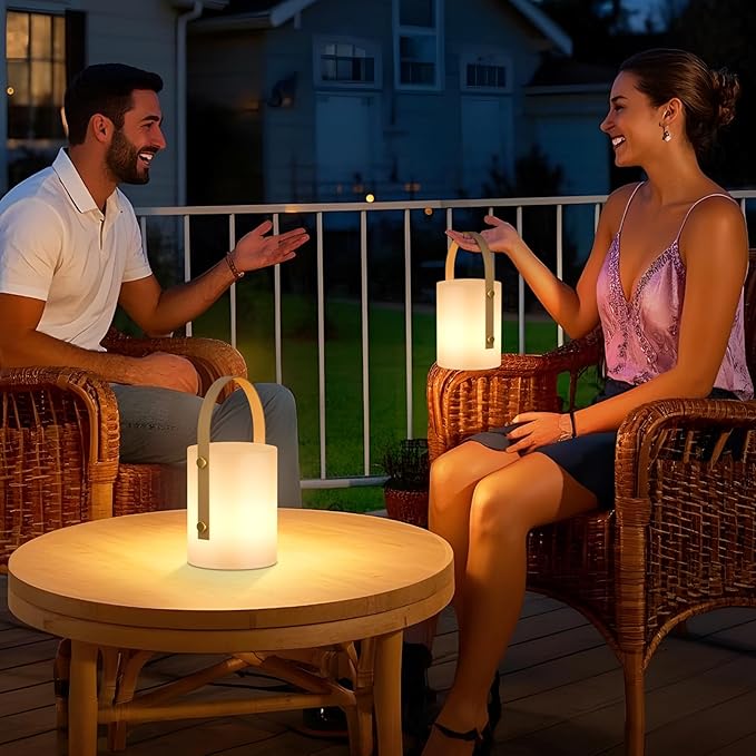 uuffoo LED Lamp Lantern Table Lamp Cordless Shower Lamp IP44 RGB and Warm White - Image 7