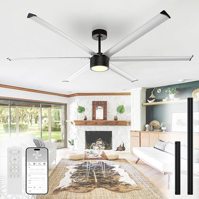 84 Inch Industrial Ceiling Fan by StayCoolShineBright