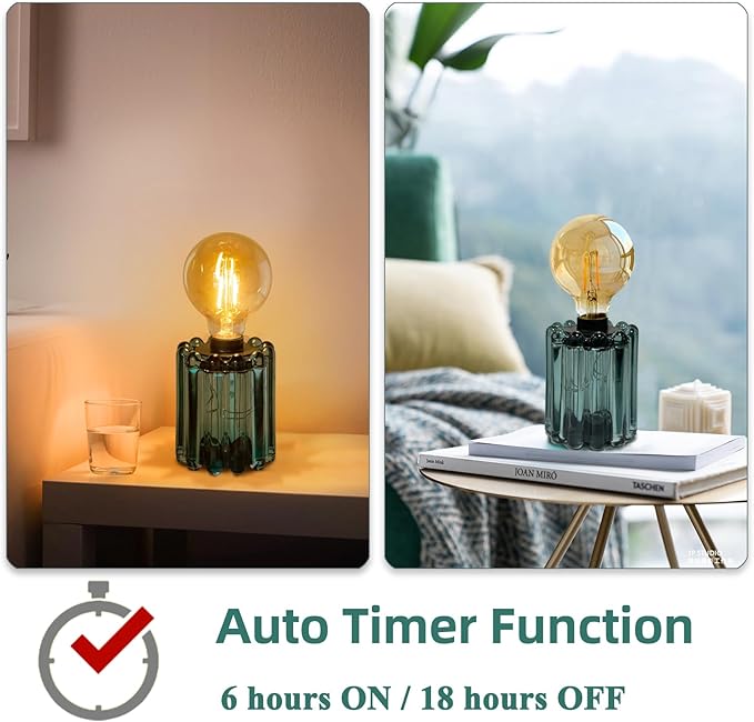 Set of 2 Battery Operated Table Lamp, Battery Powered Cordless Lamp - Image 3