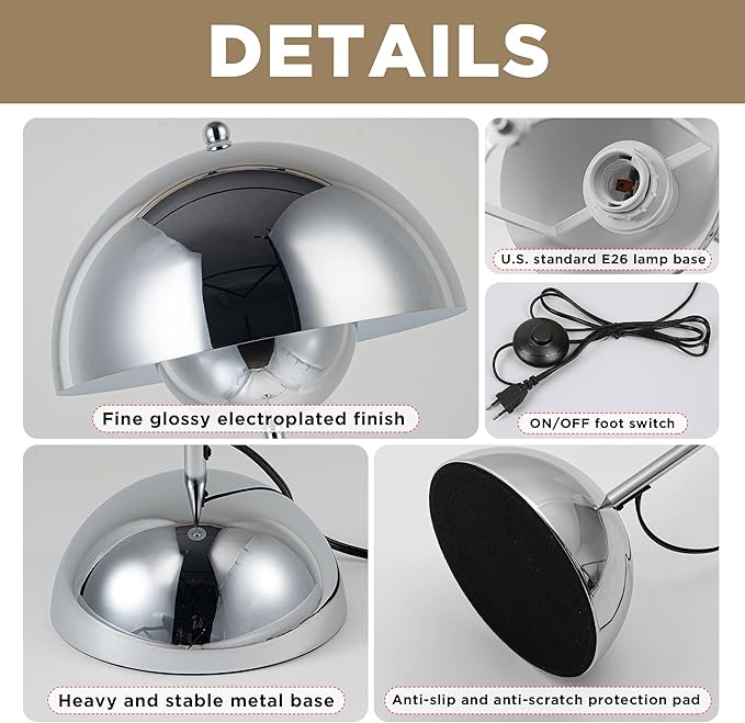 COSYLUX Modern Floor Lamp for Living Room, Industrial Tall Standing Lamp for - Image 6