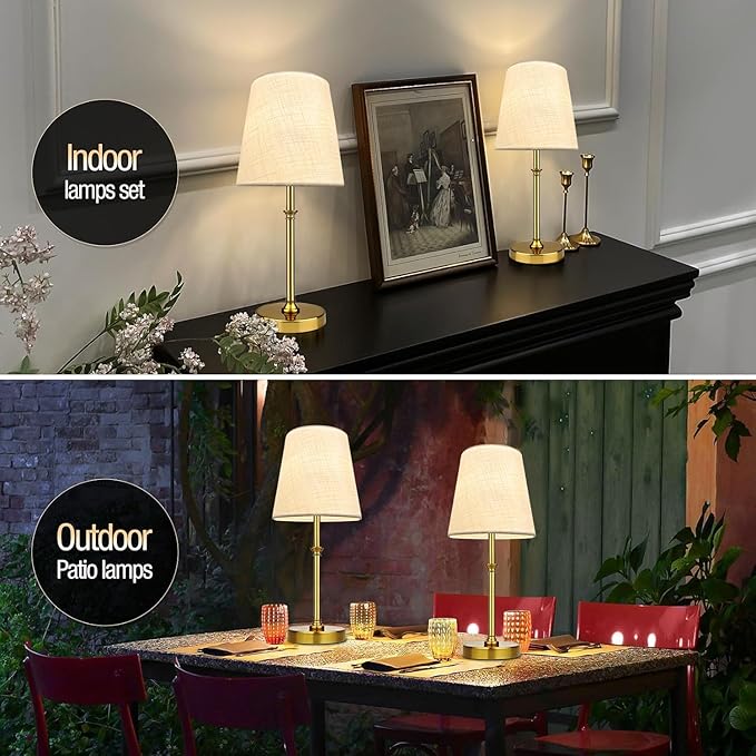 BLUEYE Cordless Table Lamps, Remote Control, No Flicker, 2700K-6000K, - Image 5
