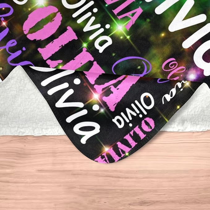 Gudina Personalized Name Blankets and Throws, Customized Name Blanket - Image 6
