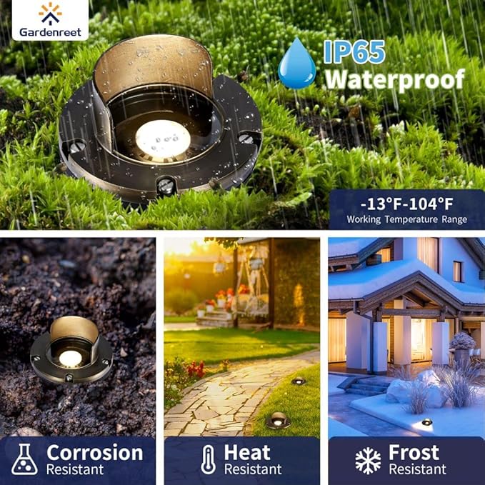 Gardenreet Brass Low Voltage Well Lights Kit - Image 4