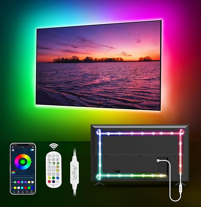 MATICOD LED Lights for TV Led Backlight, 16.4ft RGB Led Strip Lights for TV by MATICOD