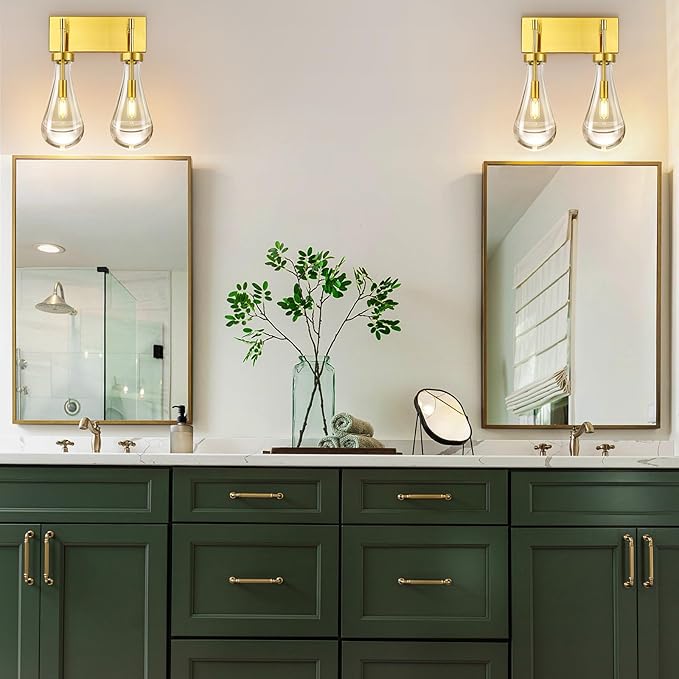 Raindrop Wall Sconces Gold Crystal Sconces Wall Decor Modern Lighting Glass - Image 4