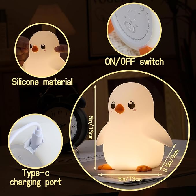DNBFLL Penguin Night Light, Night Light - Image 5