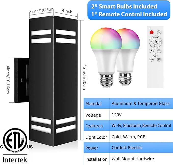 SHIMR Modern RGB Wall Lights Exterior Lights - Image 6