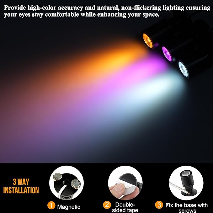 Taysing Color LED Spot Light Indoor Little Mini Spotlight Accent Lights - Image 2