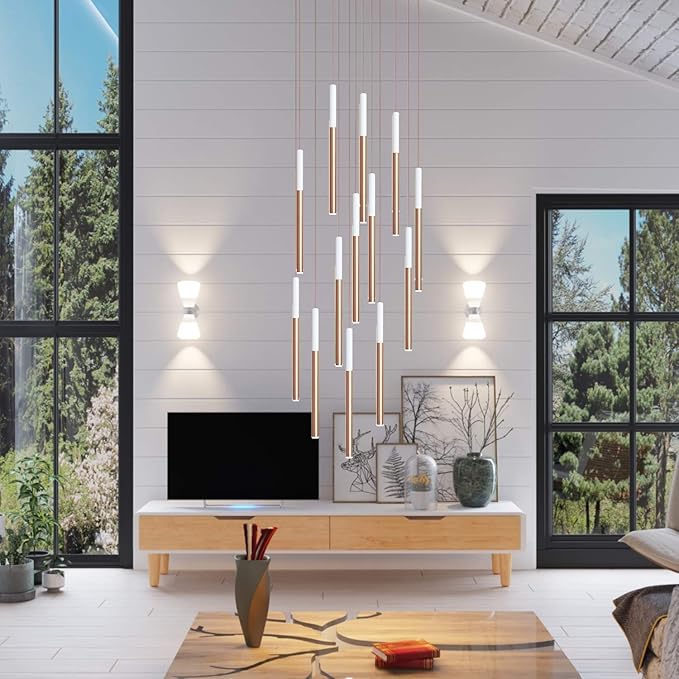 ALTAIR 13 Mini Pendant Lighting White-Copper - Image 4