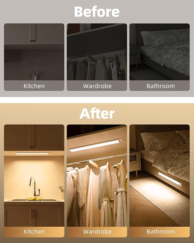 EZVALO Under Cabinet Lights, 14.5'' Motion Sensor Light Indoor Dimmable - Image 7