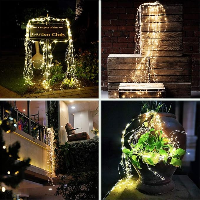 220 LED Firefly Bunch Lights Battery Operated, 8 Flashing Modes Waterproof - Image 3