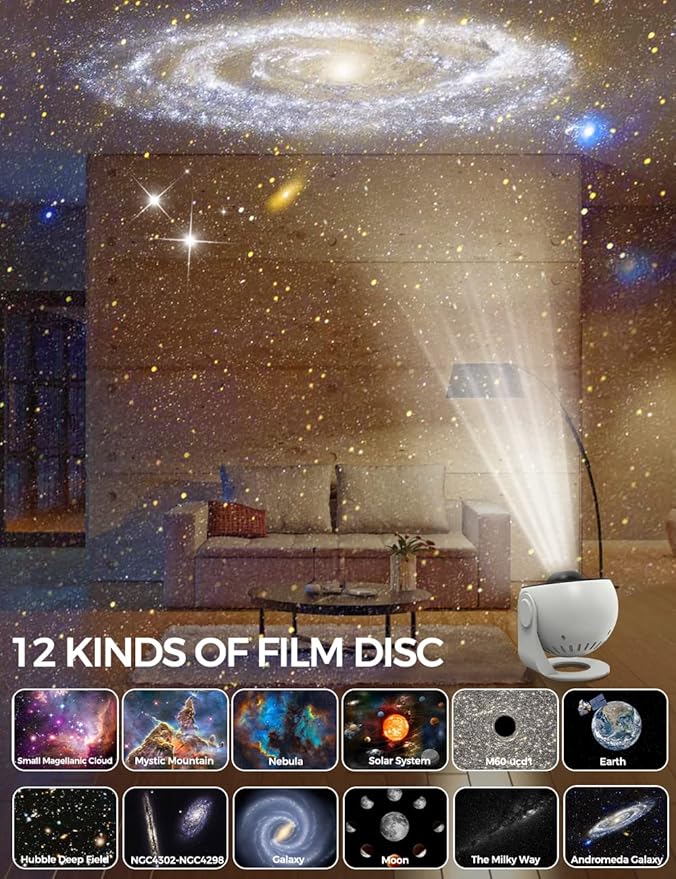 Galaxy Projector, 13 in 1 Planetarium Star Projector - Image 5