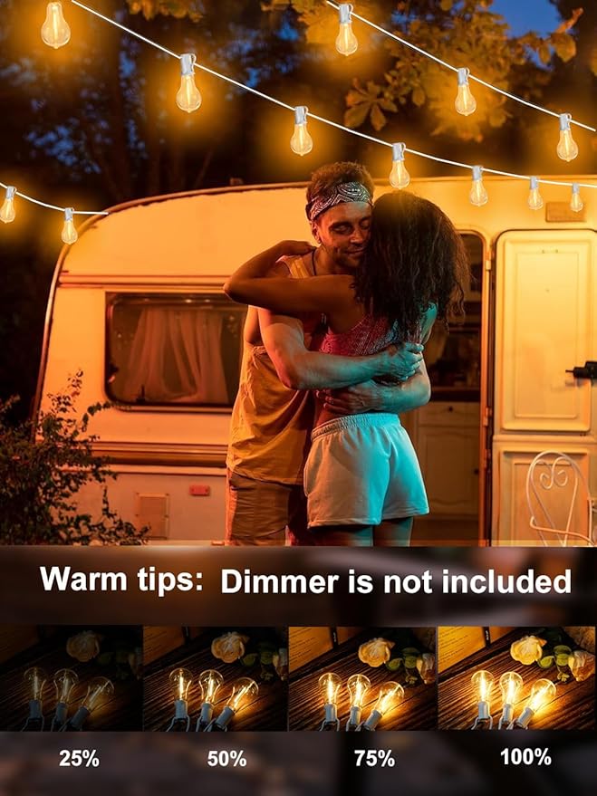 DAMAING Outdoor String Lights 120FT Waterproof Patio Lights - Image 3
