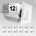 ASD Trimless LED Recessed Lighting 6 Inch, 24W 120V Square Commercial Downlight by ASDLightingCorporation