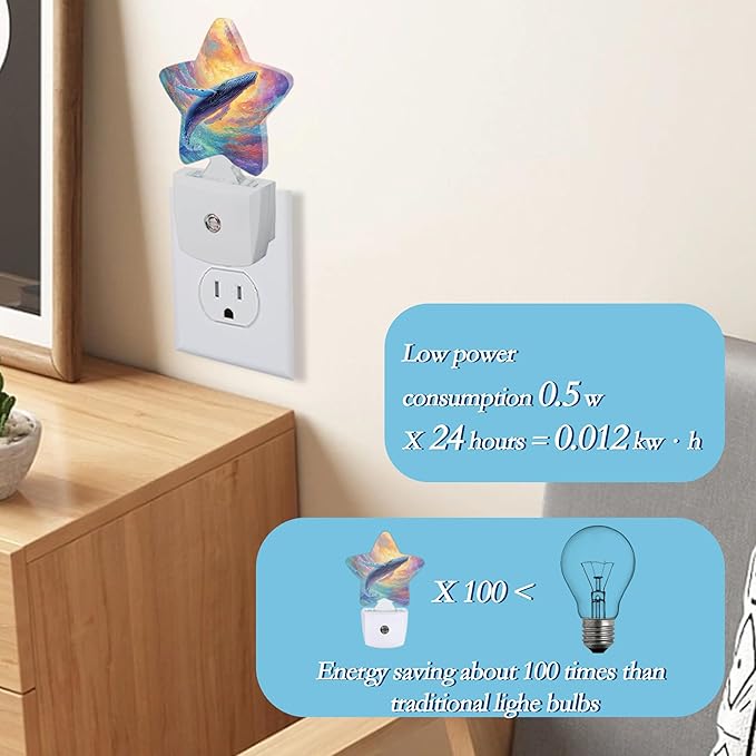Blue Whale Plug-in Night Light - Image 4