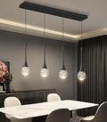 4-Lights Modern Pendant Lights for Kitchen Island LED Dimmable Crystal Glam by CENOZO