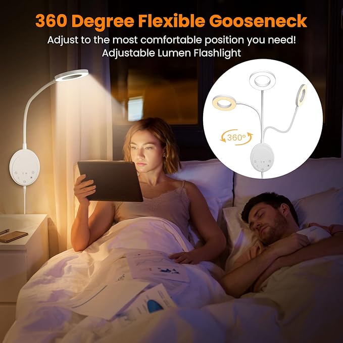 Wall Mounted Reading Light, Bedside Headboard Lights - Image 6