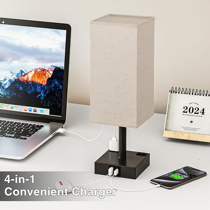 Touch Bedside Table Lamp for Nightstand - Image 3