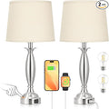 Beige Lamps for Bedrooms Set of 2 by SeealleLighting